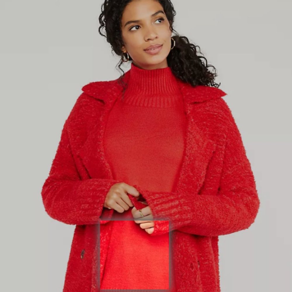 Ann Taylor Boucle Double Breasted Coatigan